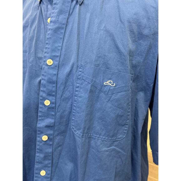 RESISTOL Rodeo Gear Blue S/S Button Down Western Shirt size XL - Picture 9 of 9